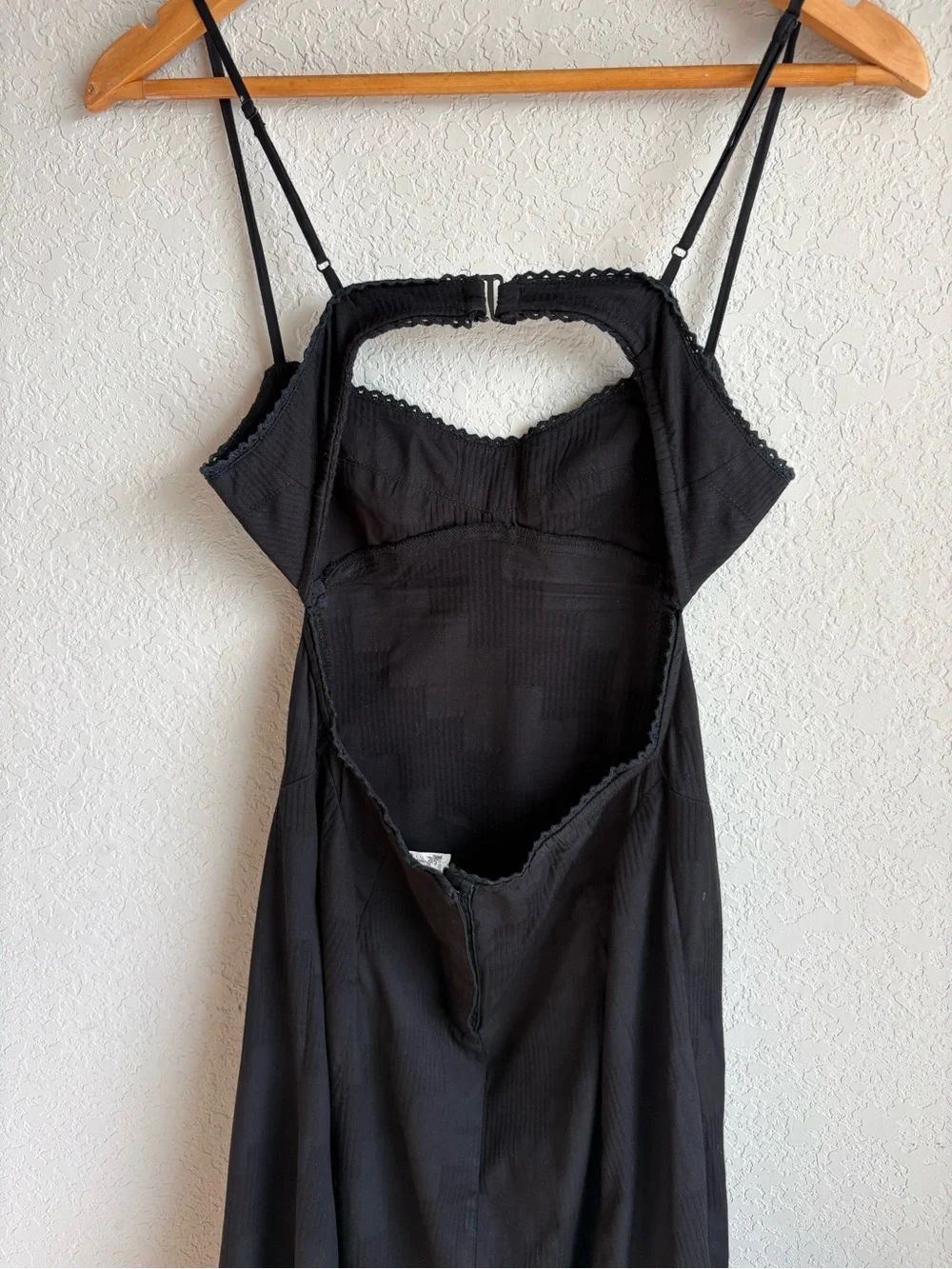 Free People Intimately Inma Cutouts Midi Dress Black XS
